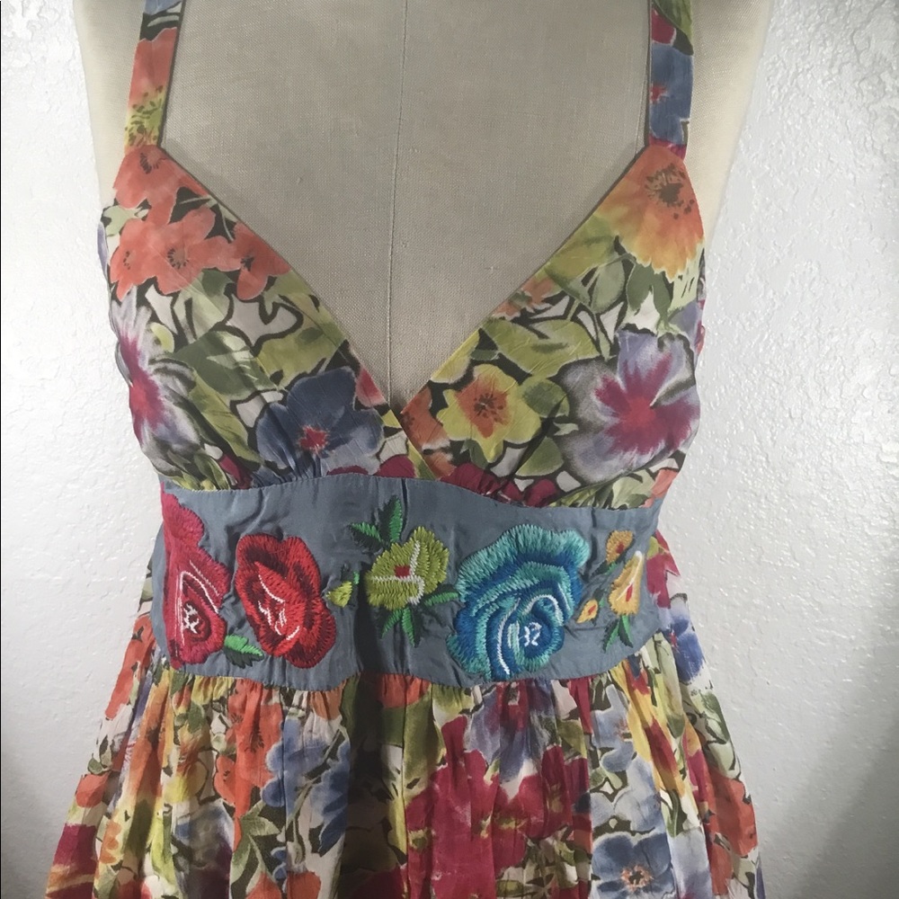 NWT Johnny Was Hanna Folk Dress Lined Sz S - Picture 2 of 5